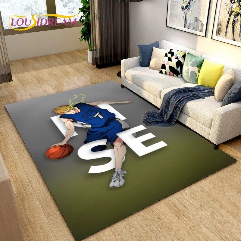Dywan z motywem koszykówki Kuroko, dywanik do salonu, sypialni, sofy, dekoracja, antypoślizgowa mata podłogowa dla dzieci