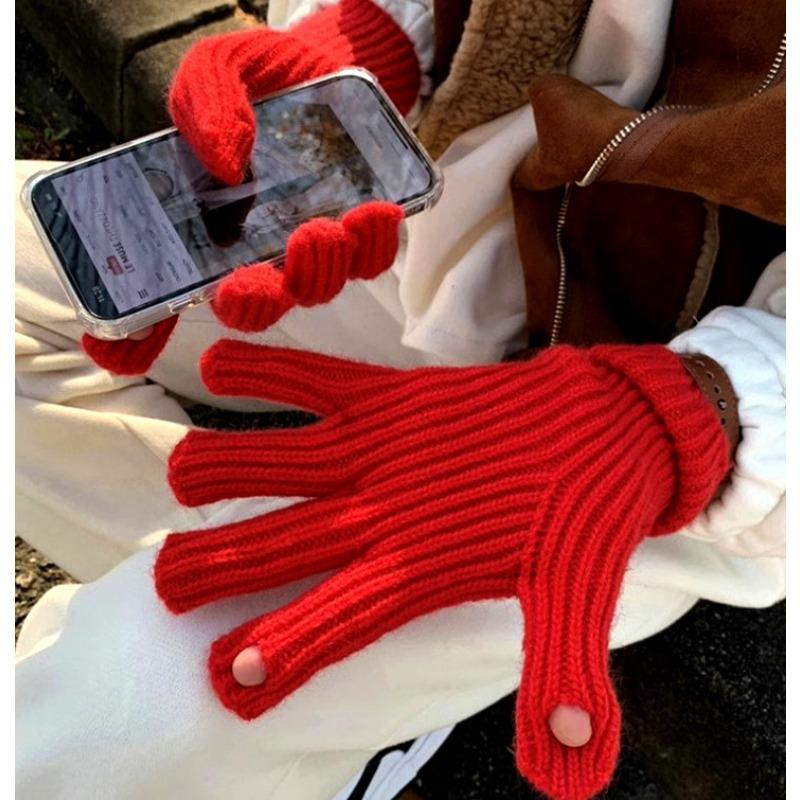 

Сладкая и милая вязаная шапка для женщин на зиму Новая теплая шерстяная шапка Корейская мода Универсальная защита ушей Для верховой езды Шапочка Красная шапочка adjustable