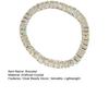 Women Bracelet Lightweight Elastic Rope Non-Fading Artificial Crystal Wristband Casual Formal Wear Jewelry Gift