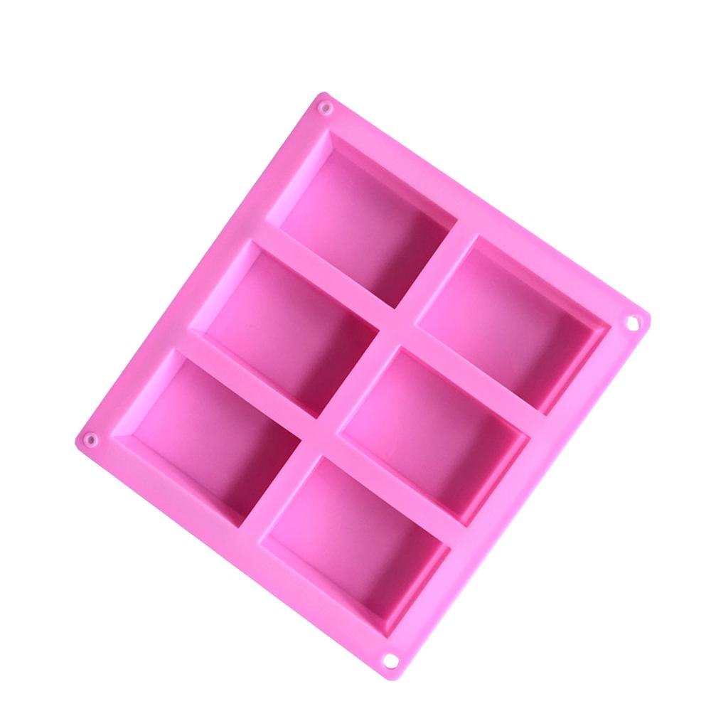 1-2 Pieces Silicone Soap Mould, Rectangular Silicone Mould, 6 Cavity Rectangular Soap Mould, Rectangular Soap Mould for DIY Soap