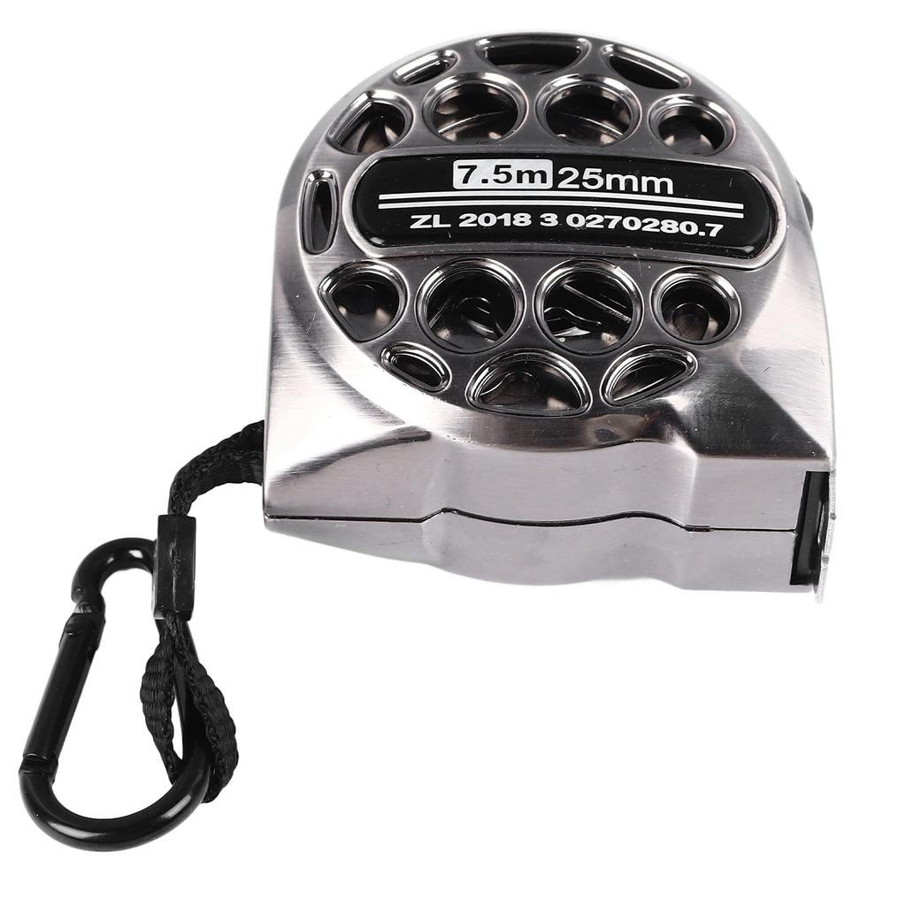 Edelstahl Maßband Doppelseitige Skala Hohl Design Einziehbarer Metrischer Lineal für