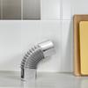 3ks Nerezová komínová trubka Set 90° koleno Rovná trubka Větrací otvor pro kamna Konektor pro odvod spalin Trubka pro plynový ohřívač vody
