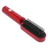 Hair Straightener Brush Fast Heating Anti Scald Professional Hair Curler Comb for Home SalonRed