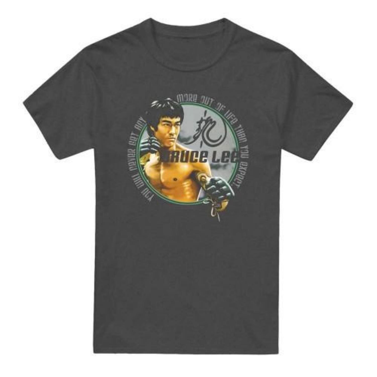 Bruce Lee Unisex Adult Expectations Heather T-Shirt S