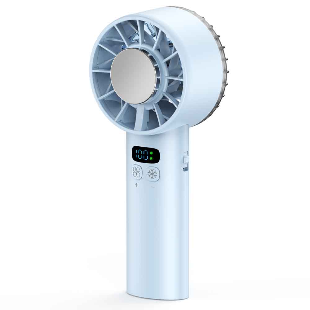 5200 mAh High Speed Refrigeration Handheld Fan 100 Speed Outdoor Mini Fan USB Charging Portable Fan