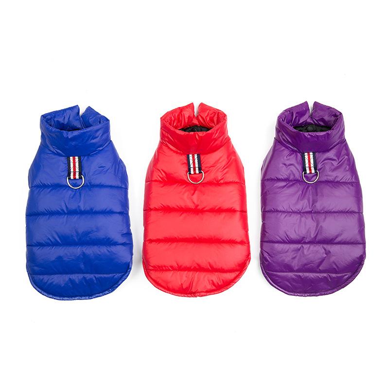 Manufacturer pet padded coat autumn and winter new cotton dog British foreign trade multi-color dog padded jacket British style