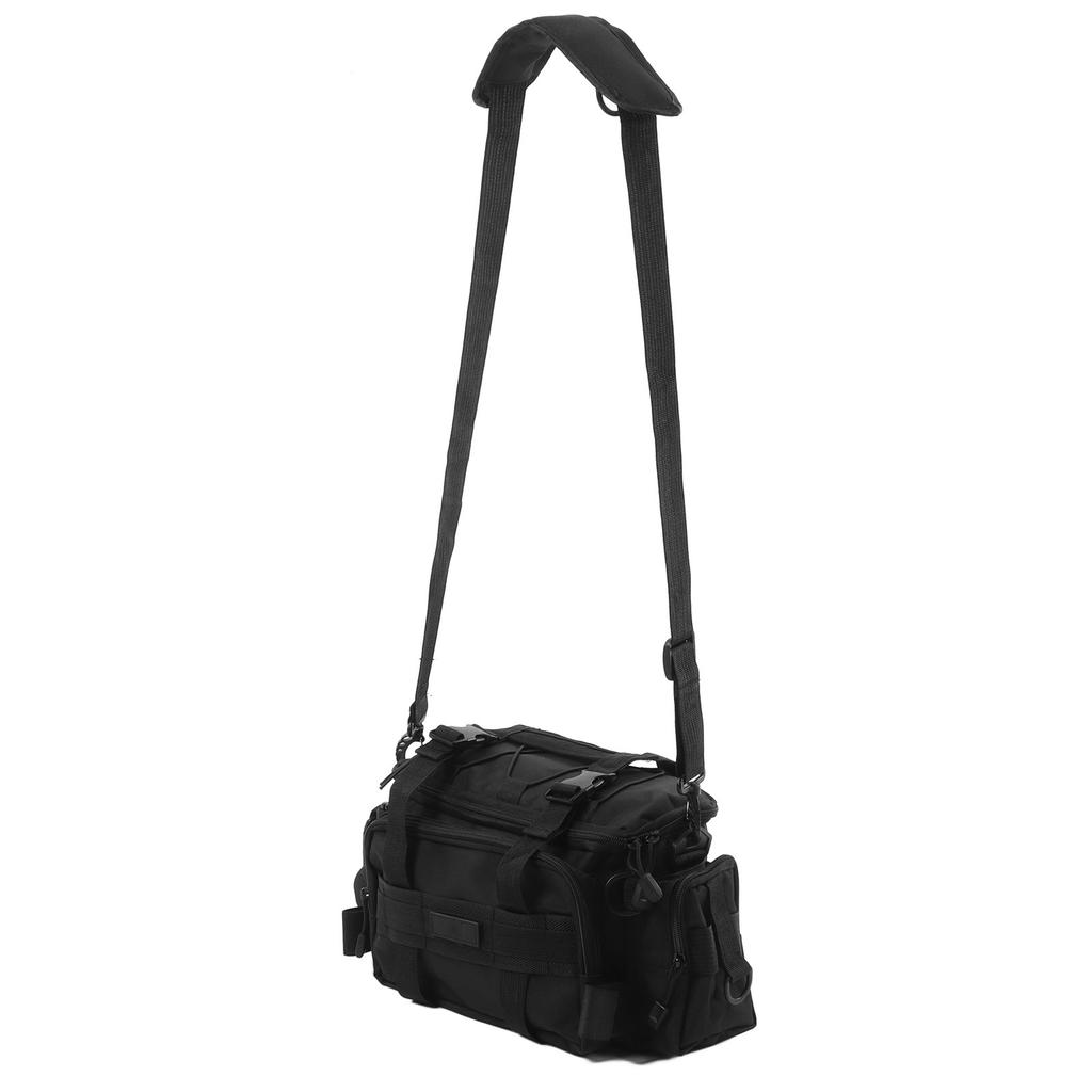 Fishing Tackle Bag Double Layer Waterproof Canvas Multifunction Fishing Bag Fishing Bag Backpack for Outdoor Angling