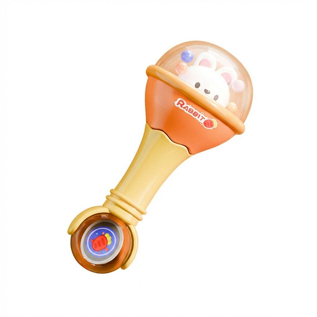 Weiches Gummi Baby Hand gehalten Spielzeug Schüttelgeräusch Übung Greifen Hören Neugeborenes Frühe Bildung Puzzle Glocke