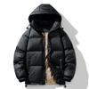 Winter Men's Down Jacket New White Goose Down Black Gold Hood Versatile Thickened Warm Winter Outdoor Windproof Jacket