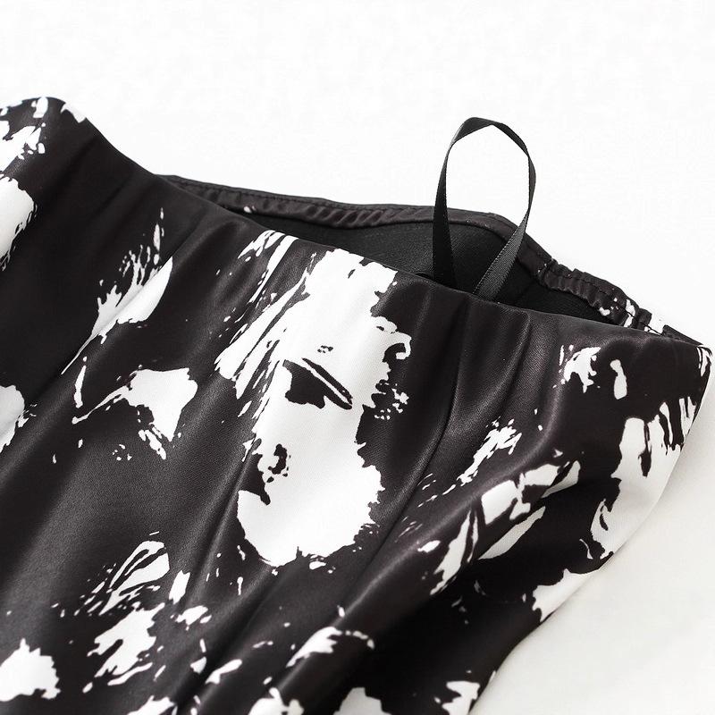 Damska spódnica midi w kwiatowy wzór, casualowa, z wysokim stanem, vintage, długa, boho, dla kobiet, zwiewna, na imprezę koktajlową, trapezowa, z elastycznym pasem, spódnica maxi