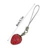 Unique Strawberry Pendant Phone Charm Keychain Cute and Versatile Strawberry Phone Hangings Decorations Bag Accessory