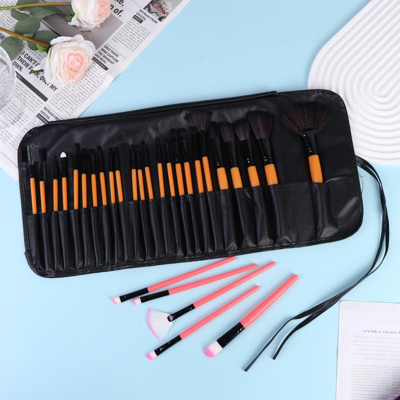 24Pcs Makeup Brush Sets Professional Cosmetics Brushes Eyebrow Powder Foundation Shadows Pinceaux Make Up Tools With Storage Bag