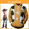 Toy Story 4 Cowboy Sheriff Woody Muster Pullover Hoodie Sweatshirt Mit Lebhaftem 3D Digitaldruck