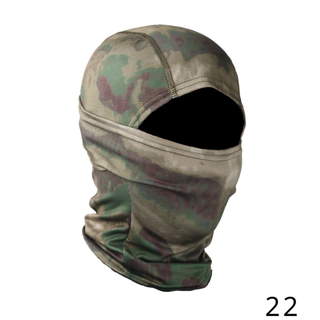 Outdoor Camouflage Camo Balaclava Army Tactical Military Ski Full Face Mask Motorcycle Bicycle Caps Full Face Mask 27 COLORS