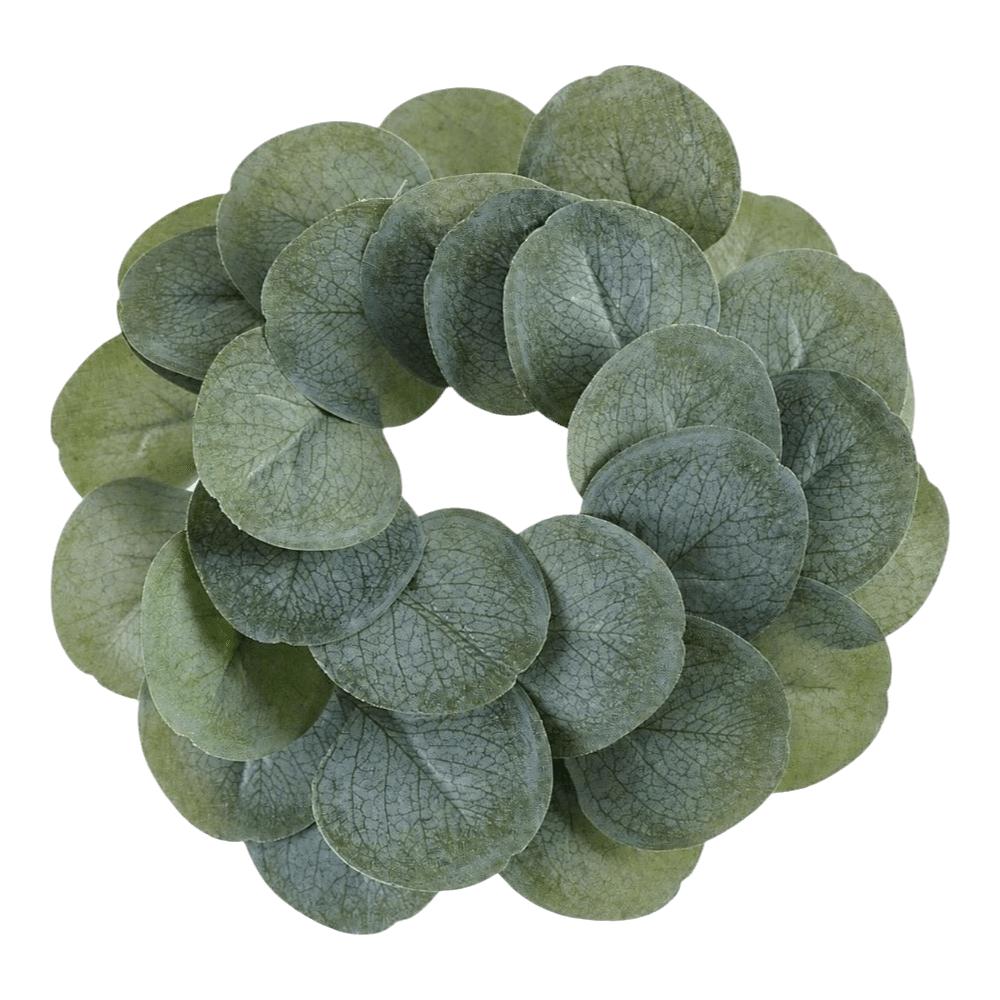 Rose Pillar Candle Holder Exquisite Eucalyptus Leaf Candlestick Wreath Candle Holder Party