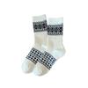 Ethnic-style Socks for Women, Mid-calf Socks for Autumn and Winter, Black, White and Grey, Retro Artistic Pile Socks, Cool Cotton Socks