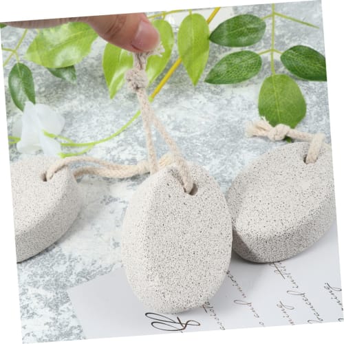 Frcolor 3-Piece Stone Callus Remover, Foot Scrub, Pumice Stone, Natural Foot Stone, Pumice Remover, Remover, Foot Scrub