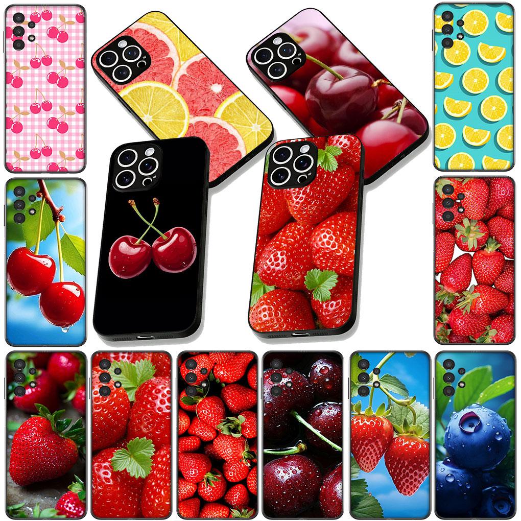 Cover for Motorola Moto Edge 70 60 Fusion NEO Pro G Stylus G56 G96 G52 G04 G05 20 Phone Case Cherry Strawberry fruit Avocado