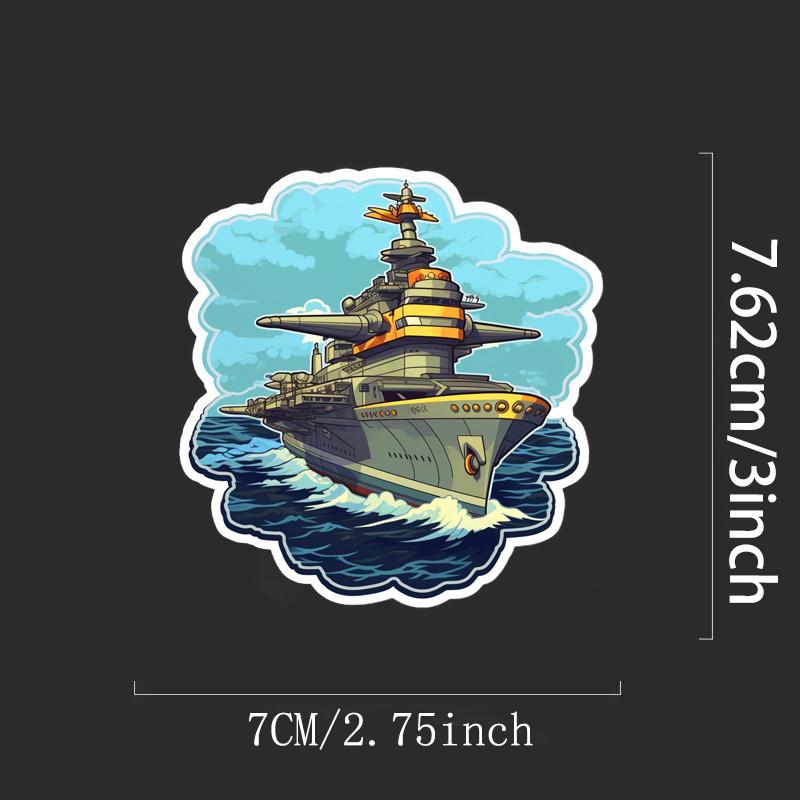 Navigator Carrier Fleet Stickers Durable for Laptop, Car, Luggage, Skateboard & More - Perfect for Teens, Adults, Creative Decor & Gifting