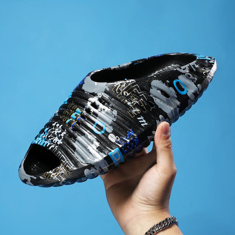 Модные летние мужские сандалии модные повседневные удобные уличные пляжные сандалии — фото 6