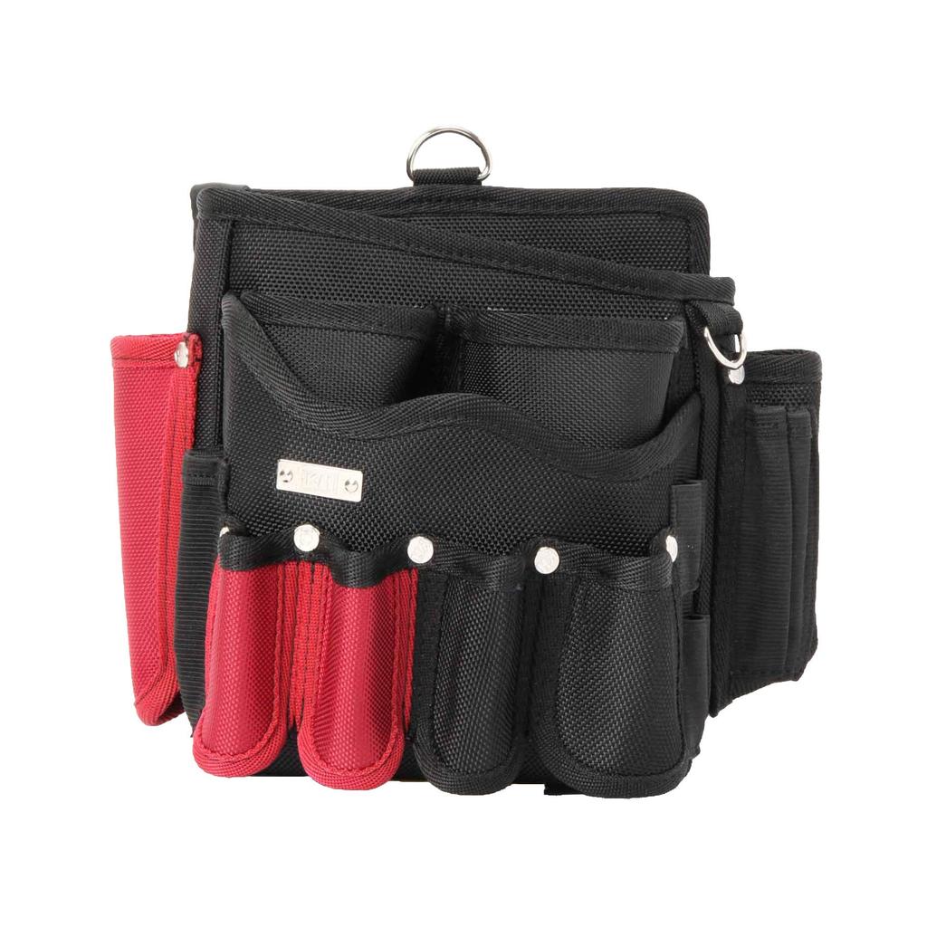 Kiyo KH Ultra-Density Wave Fixed Pocket Bag, Small, Black/Scarlet, 3000ZKR