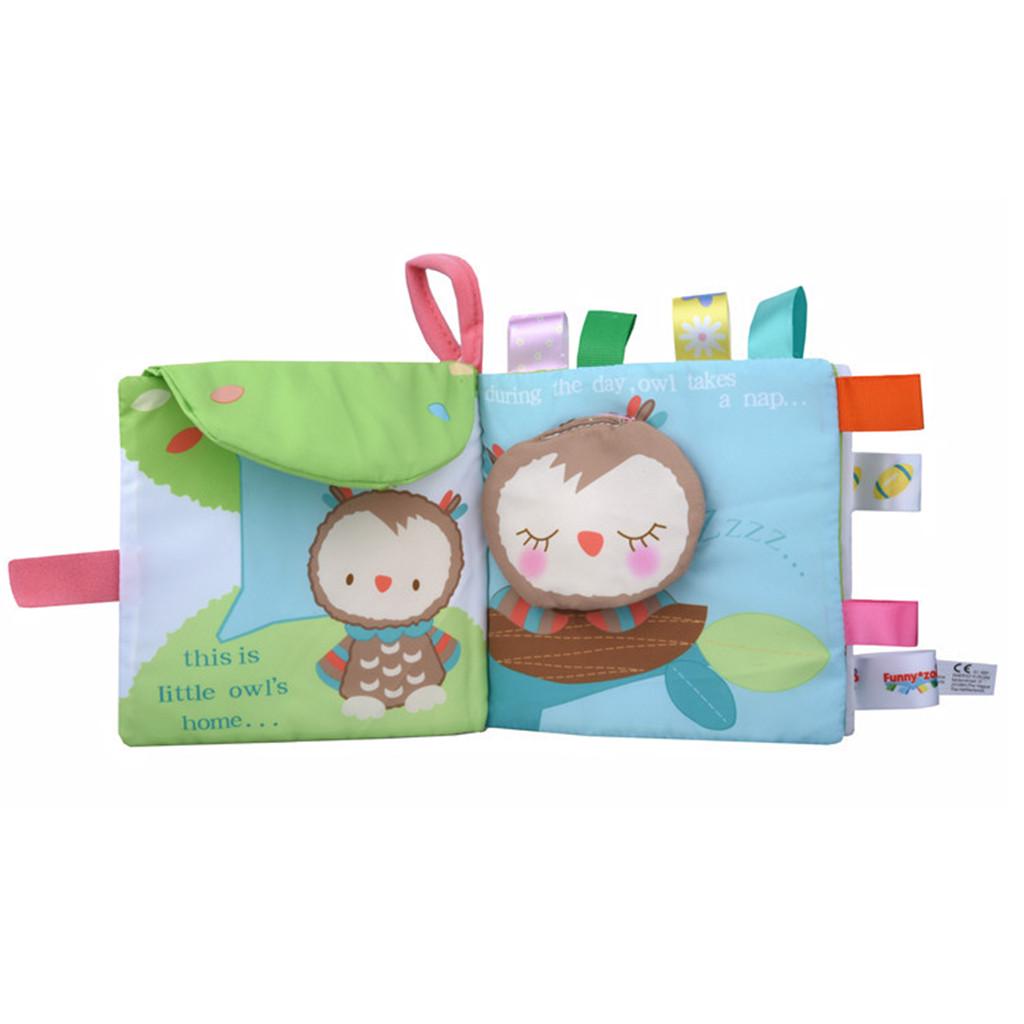 Baby Kids Intelligence Development Cloth 3D  Tail Book Educational Toy