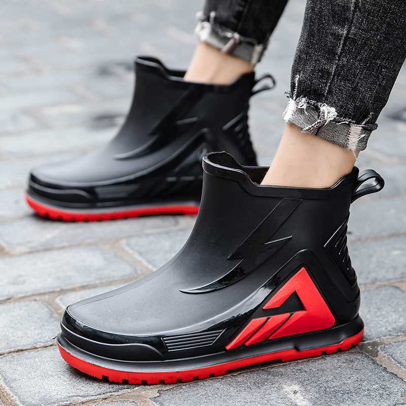 Rain Shoes Men's 2025 Summer New Men's Trend Versatile Outdoor Leisure Sports Wear-resistant Couple Fishing Shoes