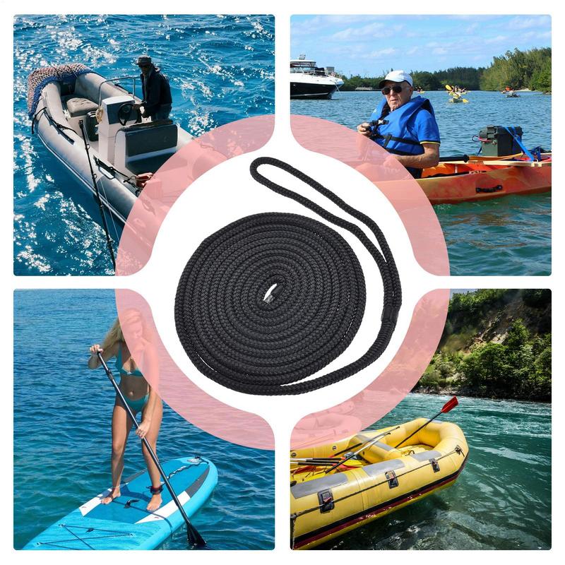 Boat Dock Lines Heavy Duty Strong Nylon Rope Docking & Anchoring Supplies For Kayaking Boating Tubing Sailing Rafting Canoe Ski