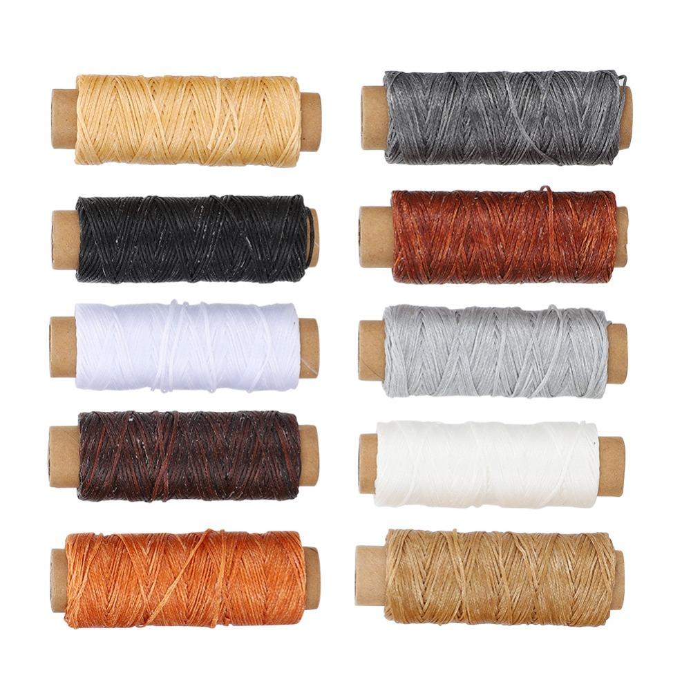 10pcs Polyester Filament Leather Sewing Thread Hand Stitch Thread Leather Craft DIY