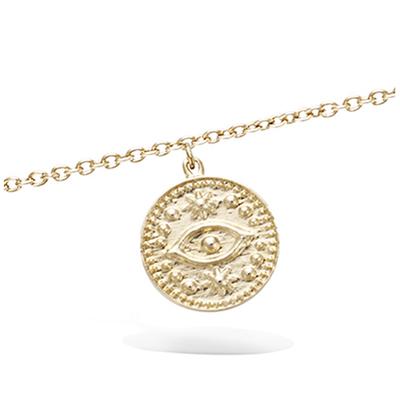 [R3864] - Gold Plated Bracelet 'Cleopatra' Gold - 12 Mm (eye)