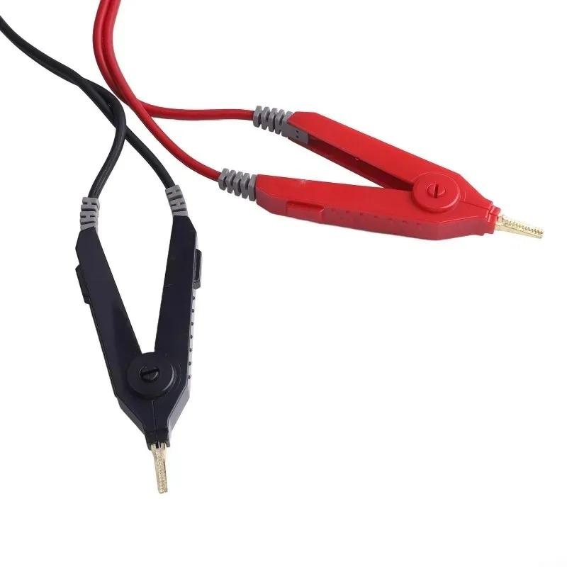 Meter Test Leads Terminal Kelvin Clips Cable Wires To 4MM Banana Plugs Gold-Plated