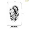 Fresh Style Waterproof Flower & Cartoon Tattoo Stickers for Arm