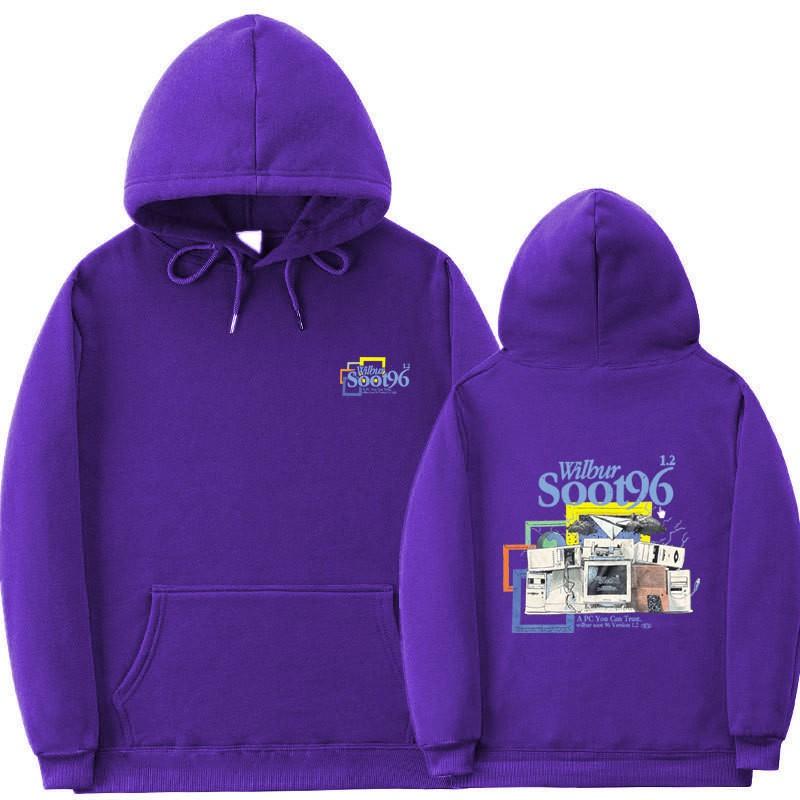 Wilbur Soot Inspired Hoodie Unisex Oversized Sweatshirt With Ribbed Hem Print Design