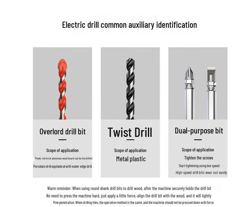 

Oulaide Cordless Electric Drill Screwdriver CN plug (adapter included)