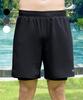 Helingbon Men'S Water Leggings Two-In-One Rash Guard Swim Pants (3 Colors) / Ai334M