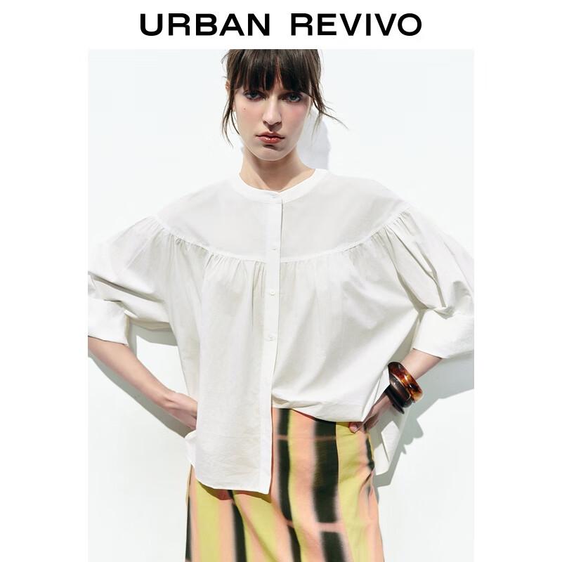 UR Women's 2025 Autumn Loose-Fit Cotton Pullover Shirt