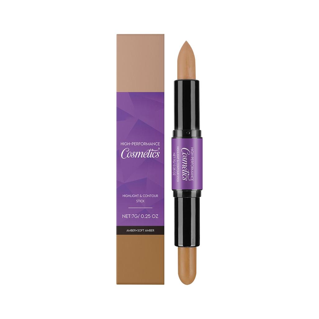 2in1 Highlighter Stick With Blush, Cream Double Concealer And Blush, Contouring Stick,1pc,