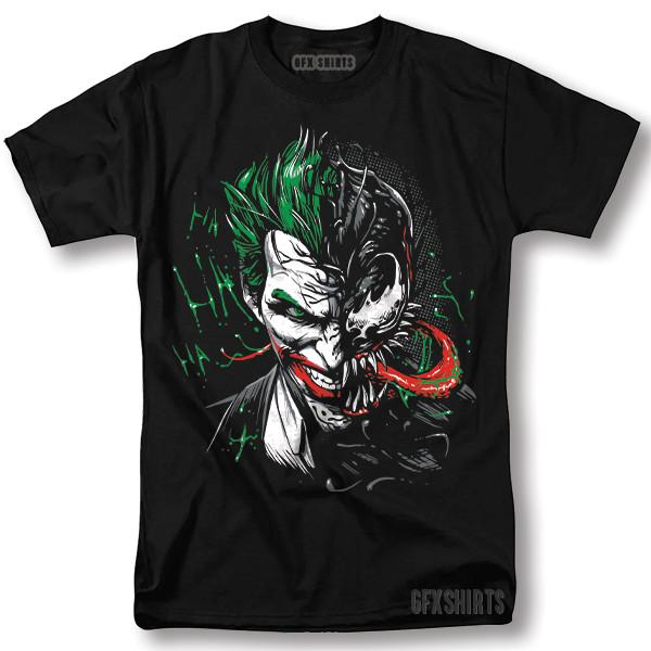 Joker Venom Shirt Dark Knight Classic Movie Heath Ledger promo design TShirt Unisex T-Shirt M