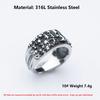 2026 NEW Men's 316L Stainless Steel Rings Vintage Halloween Gothic Funny Devil Skull Punk Fashion Jewelry Free Shipping