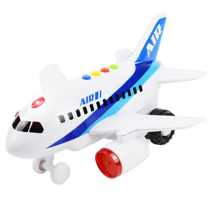 Sound, Light, Music, Inertial Aircraft, Storytelling Simulation Airliner, Airbus Model Children'S Toys