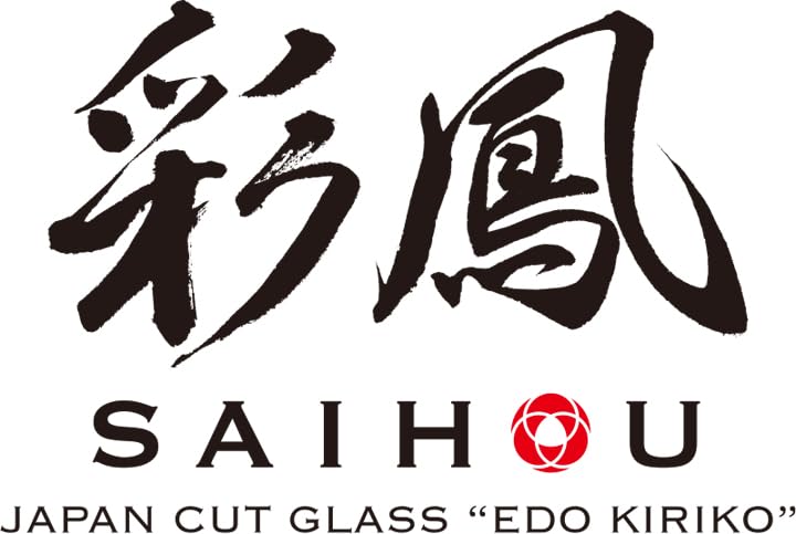 Glass Studio Saiho Edo Kiriko Open-Top Tumbler, Blue Diamond Fish Roe Pattern