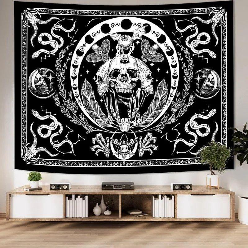Teal Mandala Boho Tapestry Wall Hanging Floral Art Bohemian Home Decor Gift