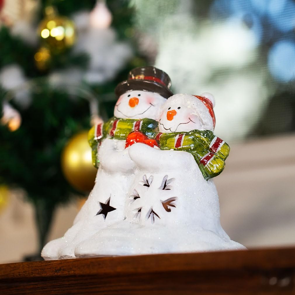 Santa Snowman LED Light Mascot White Day Stylish Garden Ornament [Fancy] sn-04 Decoration, Gift, Sparkling, Glowing, Cute, Figurine,