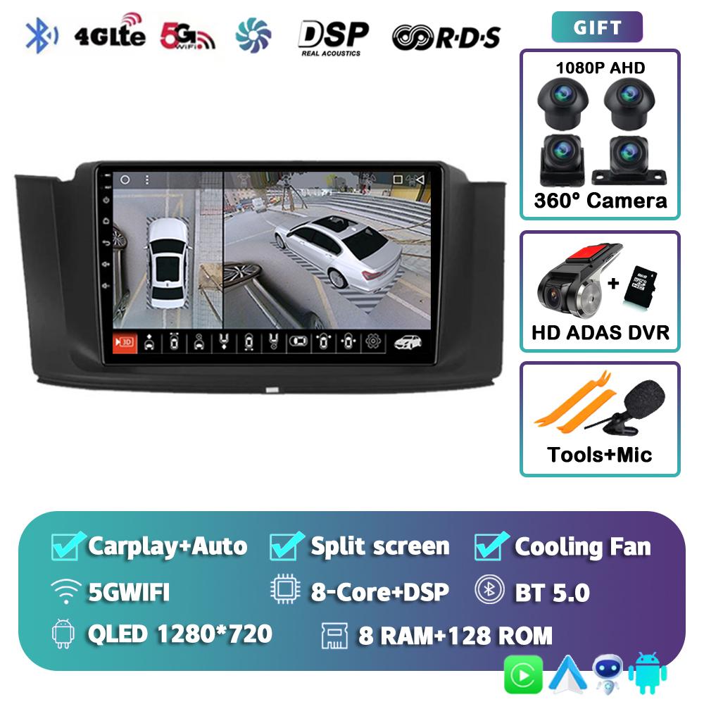 Android 14 Carplay Car Radio For Geely Emgrand GT GC9 Borui 2015 2016 DSP Navigation Multimedia Video Player Stereo 2din DVD 4G