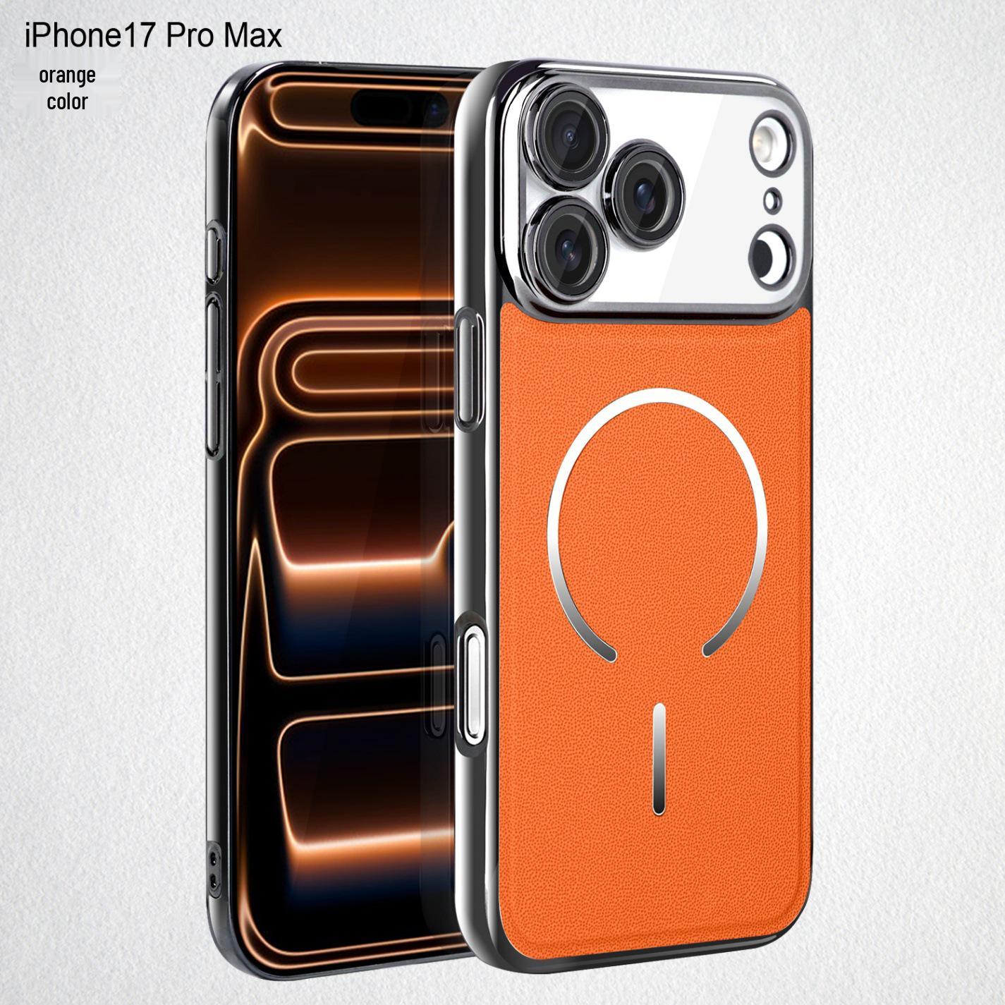 

Cool Run Fine Line Magnetic Ring Case for Apple 17 Pro Max - Stylish Protective Phone Case for New 17 Series iPhone 17 помаранчевий