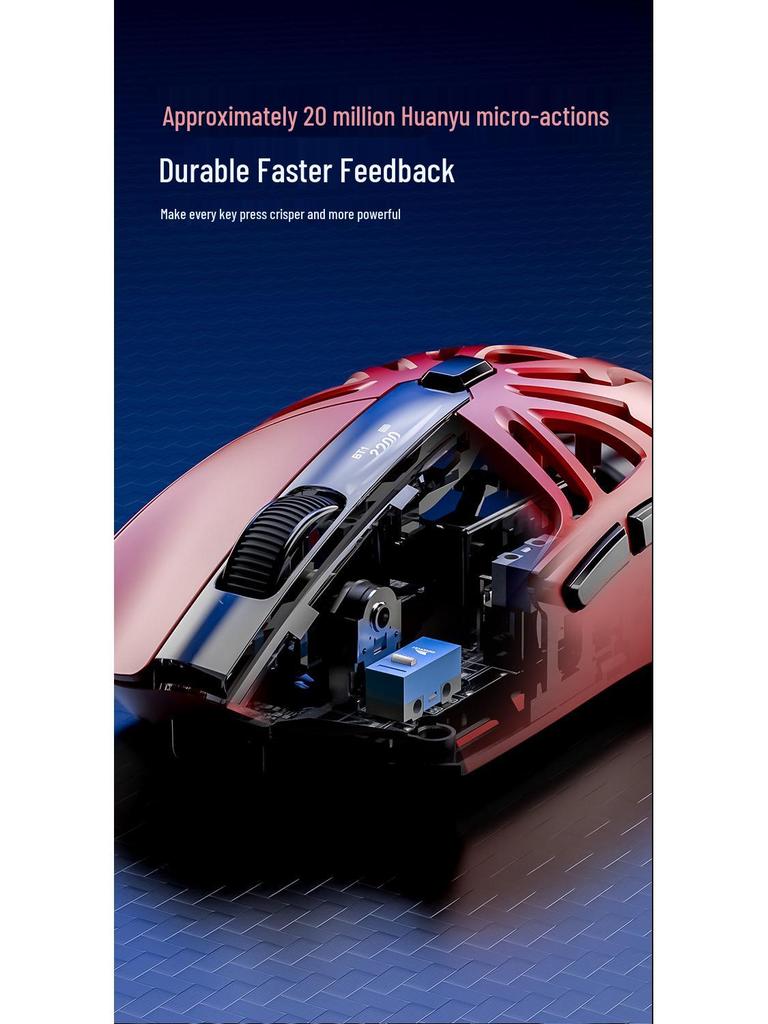 Smailang M8 Wireless Gaming Mouse - Esports Bluetooth, PAW3311 Sensor, 3 Modes, Screen Display, Charging Dock, USB.