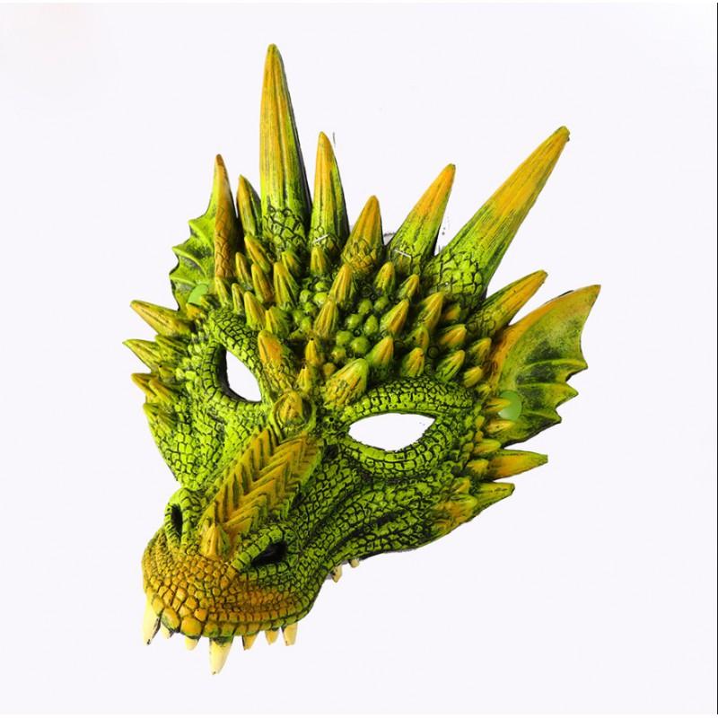 3D Foam PU Dragon Mask Halloween Costume Party Cosplay Mardi Gras Festival Prop