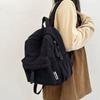 Corduroy Backpack for Women Large Capacity School Backpack Casual College Bookbag Lightweight Travel Daypack with Multi Pockets