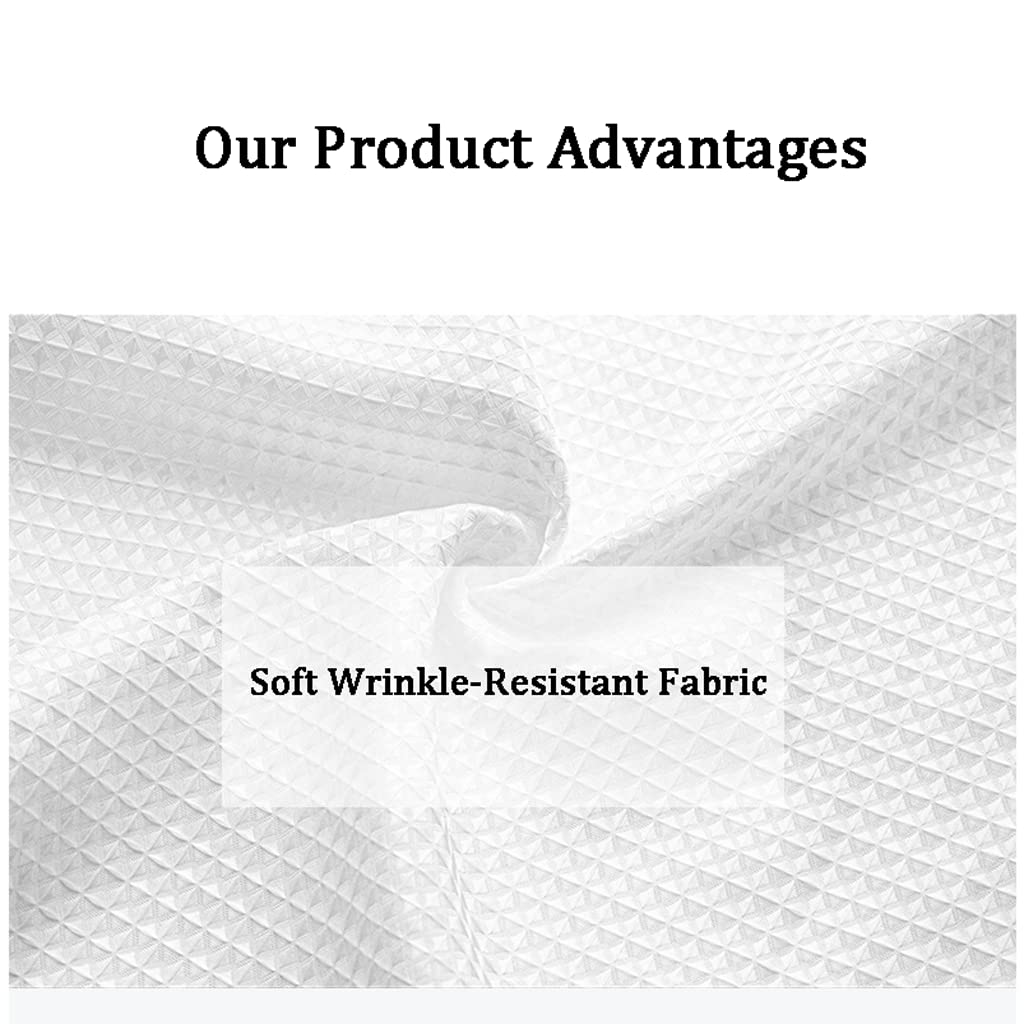 Bathroom High-grade Thick Waterproof Water-retaining Waffle Shower Curtain Mildew-proof Partition Door Curtain Pull Curtain