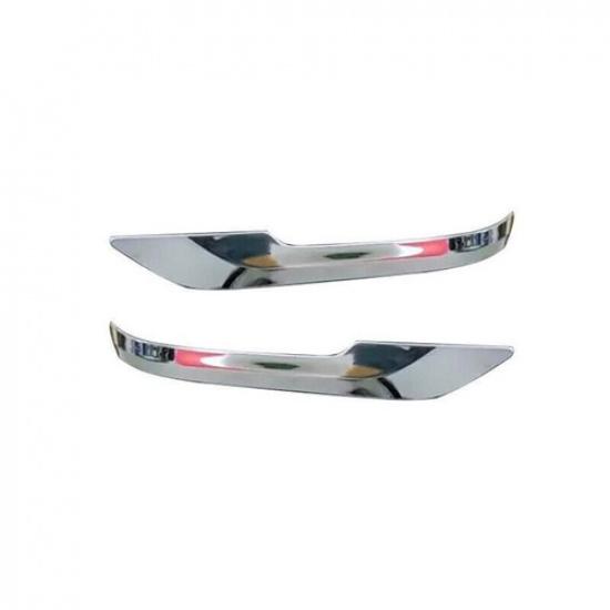 Chrome ABS Rear View Side Door Mirror Strip Trim 2pcs For Toyota Crown 2023-2024